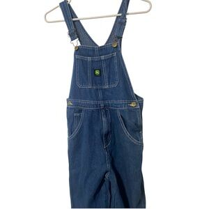 John Deere Youth Boys Overalls Jean Denim Pants Size 14 Blue Farming Outdoor